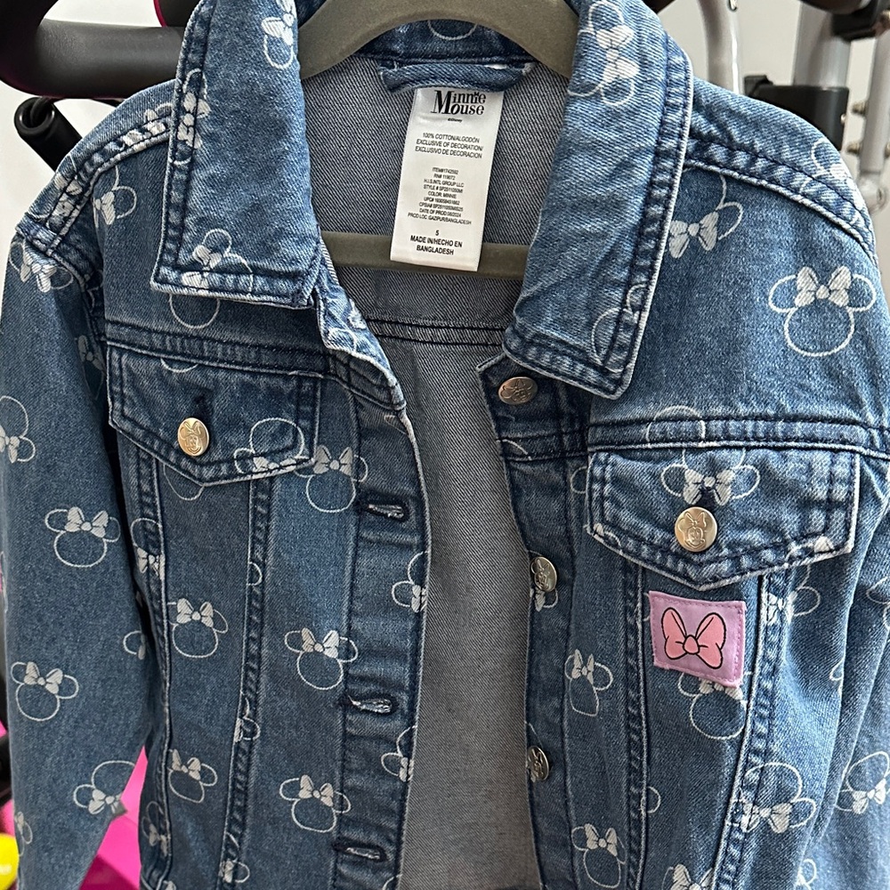 Disney Minnie Mouse Girls' Denim Jacket - Blue - Picture 6 of 6